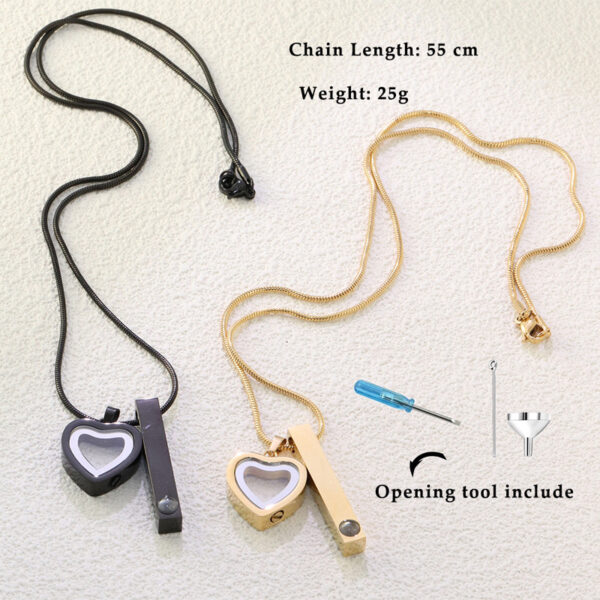 Customized Design of Bone Ash Necklace Pattern - Image 4