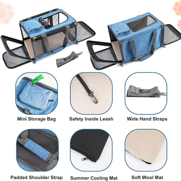 Large-capacity double cat handbag - Image 3