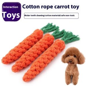 Carrot woven with cotton rope