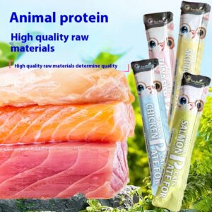 Salmon cat strips