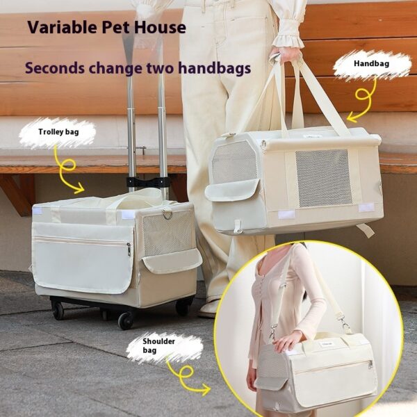 Double-layer trolley pet stroller - Image 4