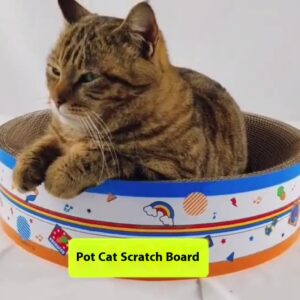 Round basin-shaped cat scratching board