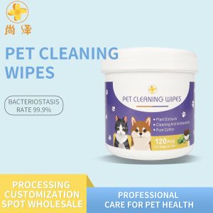 Pet cleaning tear wipes