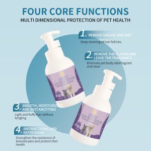 Pet wash free foam